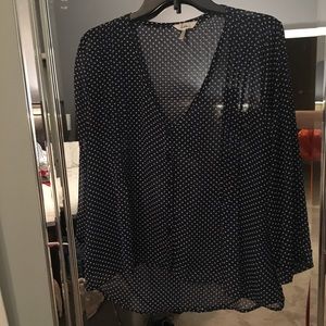 Sheer 3/4 sleeve shirt